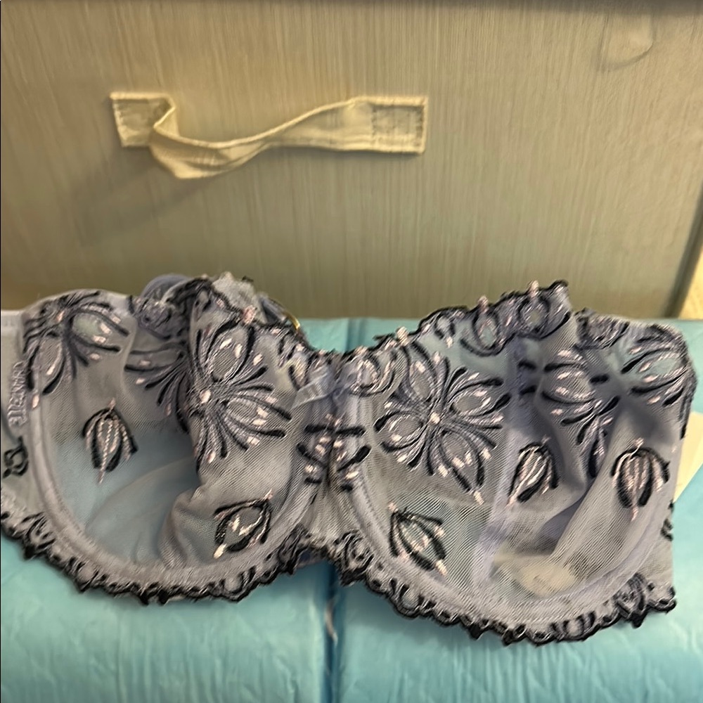 Chantelle Elegant blue Lace Bra - 32E new with tags!